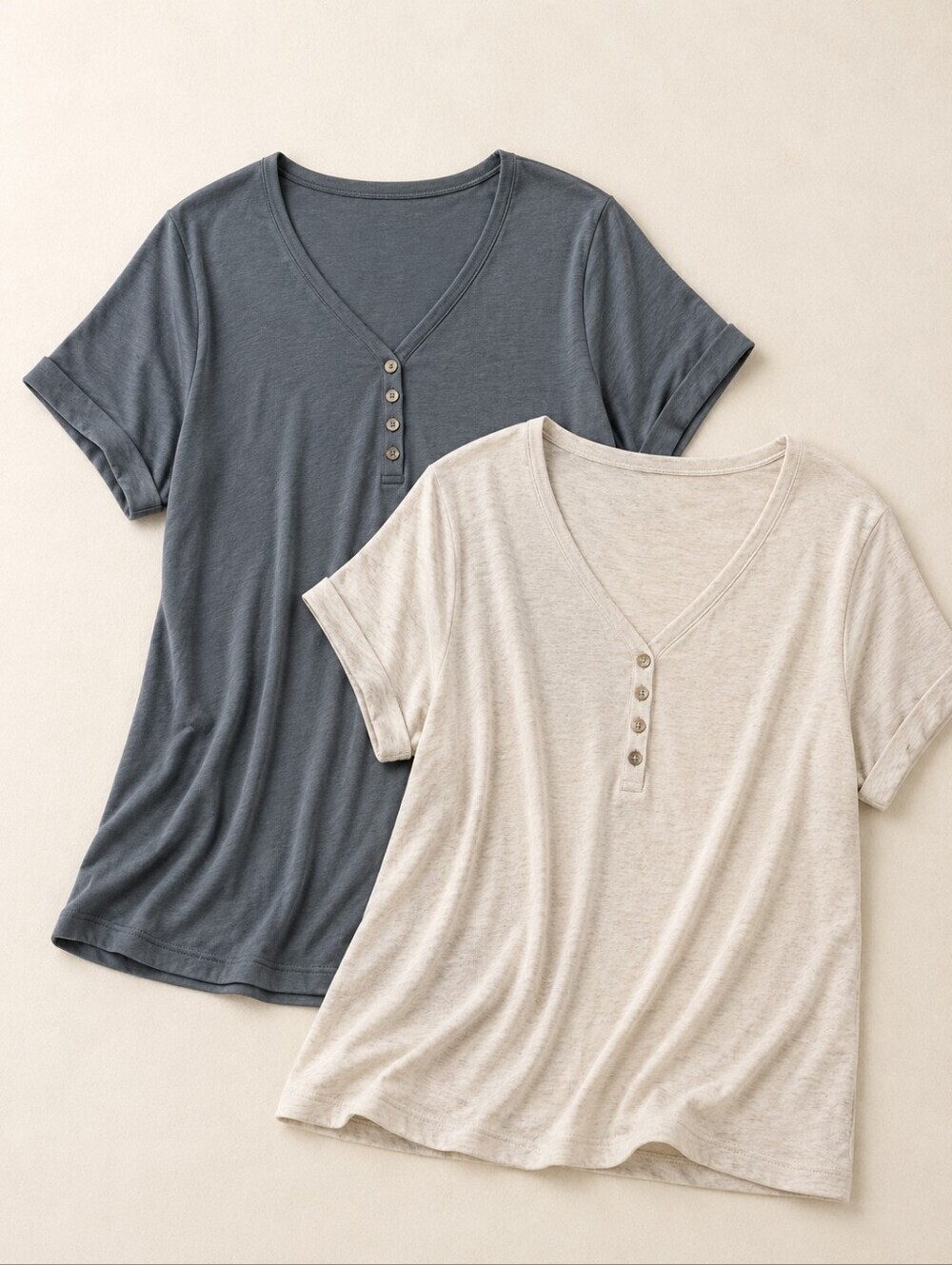 Penningtons Girlfriend Tee Bundle Green & Oatmeal Size X Plus Size - Picture 1 of 9